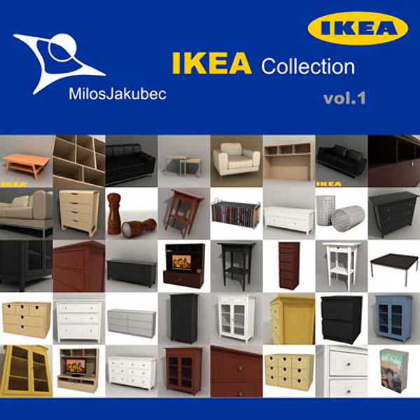 3d max ikea vol 1 furniture - Ikea Collection vol.1 by MilosJakubec